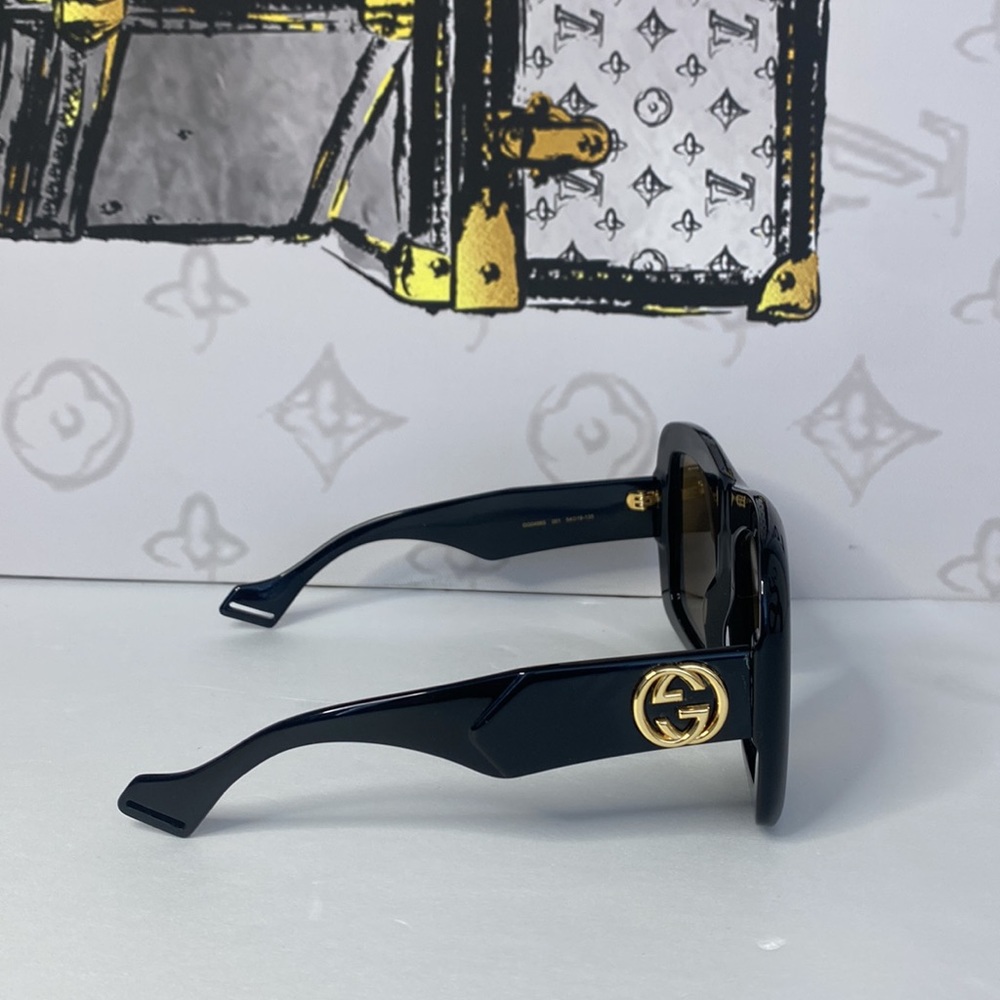 New🔥🔥Gucci Women's Fashion GG0498S GG/0498/S Square Sunglasses - Picture 6 of 12